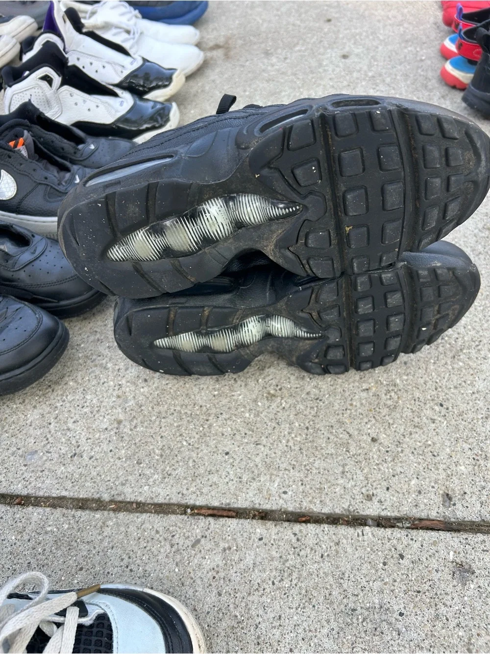 Airmax Boys Nike Black Athletic Sneakers